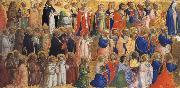 Fra Angelico The Virgin mary with the Apostles and other Saints Spain oil painting artist